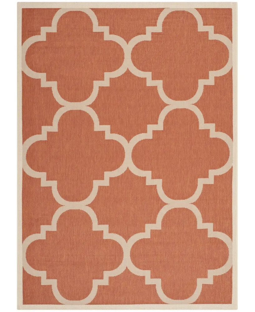 Safavieh Courtyard CY6243 Terracotta 5'3" x 7'7" Sisal Weave Outdoor Area Rug