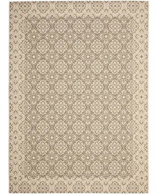 Safavieh Courtyard CY6550 and Creme 8' x 11' Outdoor Area Rug