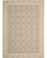 Safavieh Courtyard CY6550 Brown and Creme 8' x 11' Outdoor Area Rug