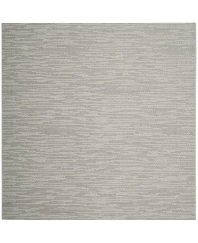 Safavieh Courtyard CY6576 Light Gray 6'7" x 6'7" Sisal Weave Square Outdoor Area Rug