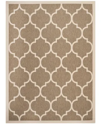 Safavieh Courtyard CY6914 Brown and Bone 8' x 11' Outdoor Area Rug