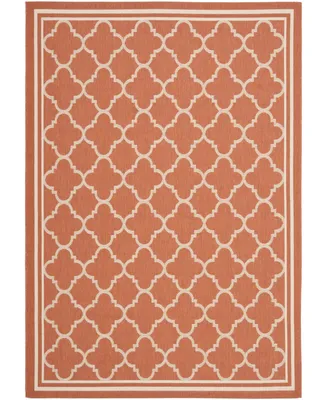 Safavieh Courtyard CY6918 Terracotta and Bone 5'3" x 7'7" Sisal Weave Outdoor Area Rug