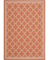 Safavieh Courtyard CY6918 Terracotta and Bone 5'3" x 7'7" Sisal Weave Outdoor Area Rug