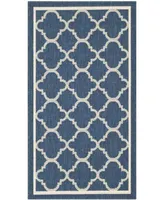 Safavieh Courtyard CY6918 Navy and Beige 2' x 3'7" Sisal Weave Outdoor Area Rug