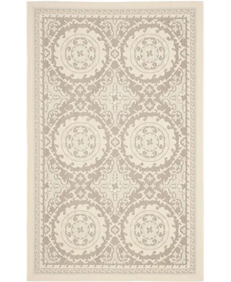 Safavieh Courtyard CY7059 Beige and Dark Beige 5'3" x 7'6" Outdoor Area Rug