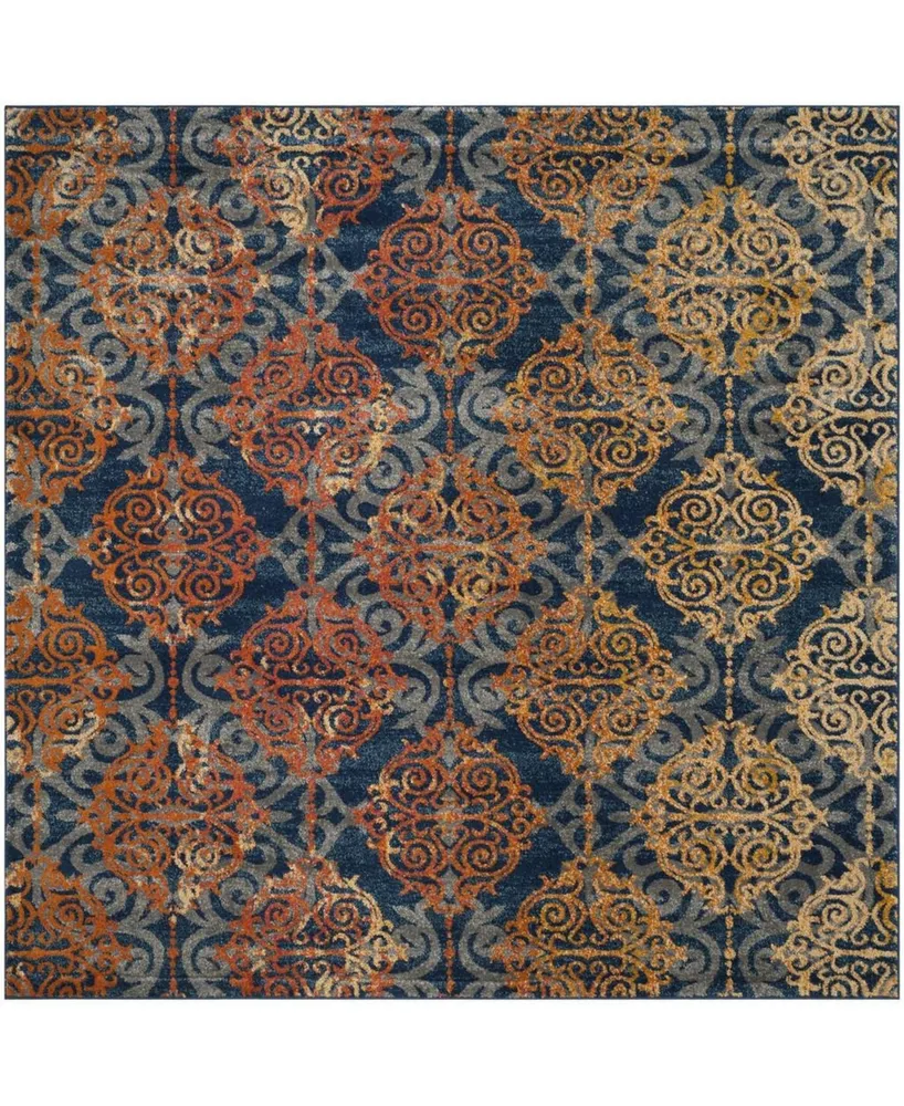 Safavieh Evoke EVK230 and 6'7" x 6'7" Square Area Rug