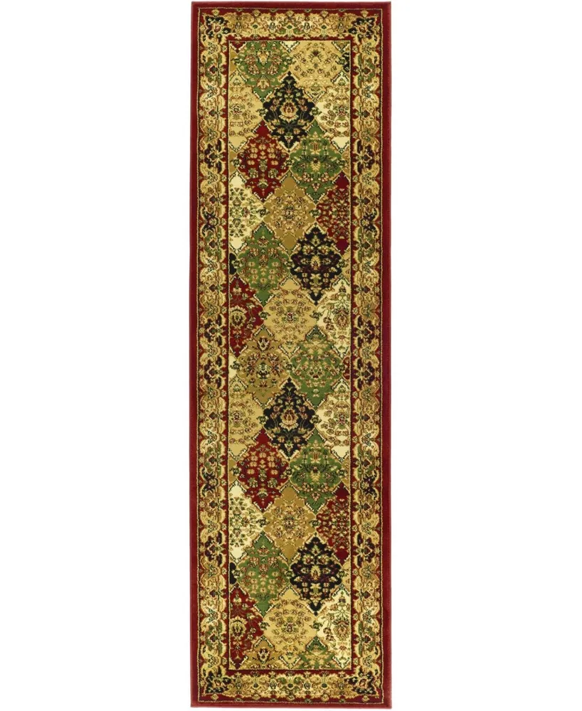 Safavieh Lyndhurst LNH221 Multi and Red 2'3" x 8' Runner Area Rug