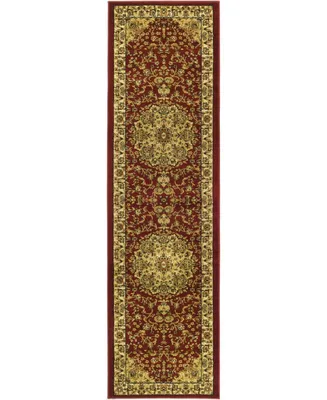 Safavieh Lyndhurst LNH222 Red and Ivory 2'3" x 8' Runner Area Rug