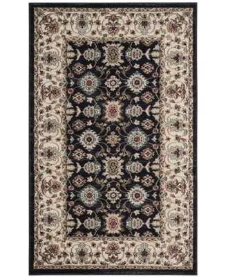 Safavieh Lyndhurst LNH332 Navy and Creme 3'3" x 5'3" Area Rug