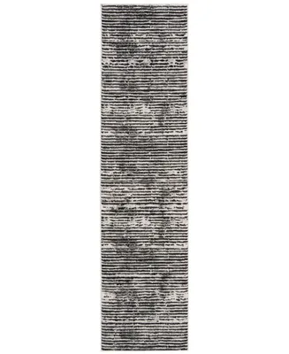 Safavieh Lurex LUR188 Black and Grey 2' x 8' Runner Area Rug