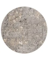 Safavieh Meadow Gray 6'7" x 6'7" Round Area Rug