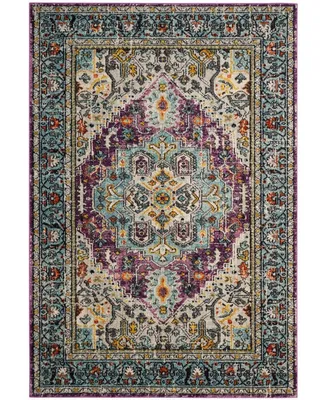 Safavieh Monaco MNC251 Violet and Light Blue 5'1" x 7'7" Area Rug