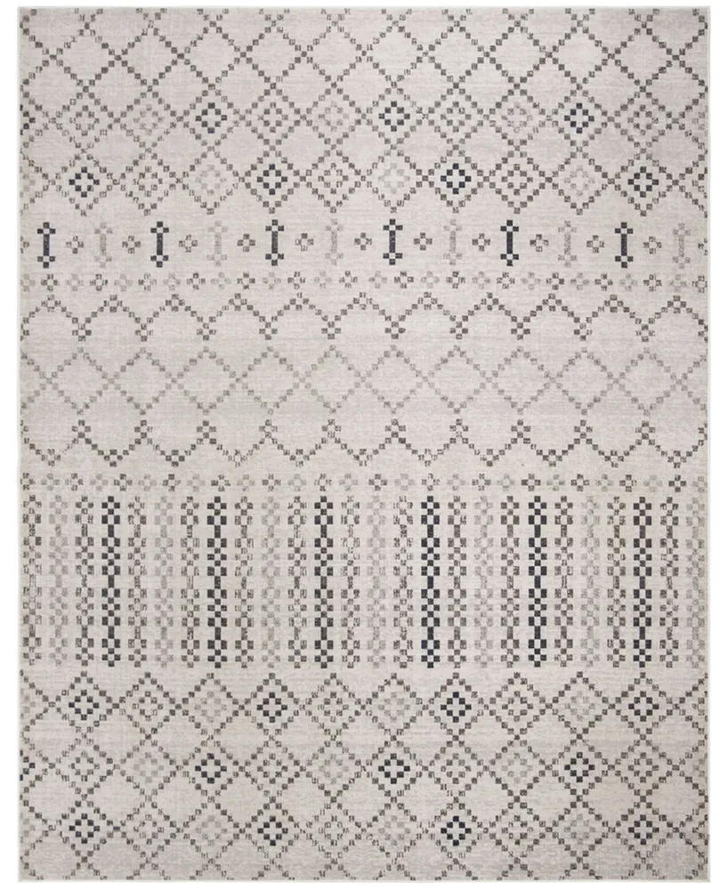 Safavieh Montage MTG366 Gray and Charcoal 8' x 10' Outdoor Area Rug