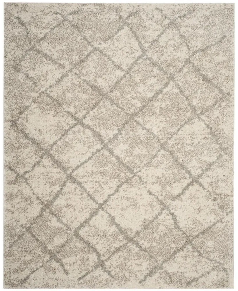 Safavieh Berber Shag BER162 Cream and Light Gray 8' x 10' Area Rug