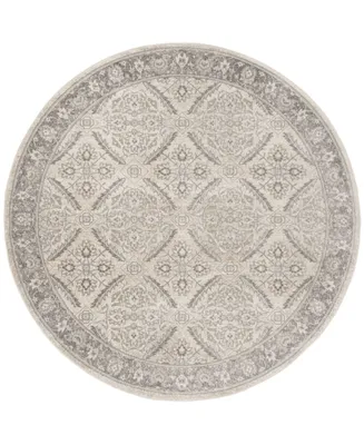 Safavieh Brentwood BNT863 Cream and Gray 6'7" x 6'7" Round Area Rug