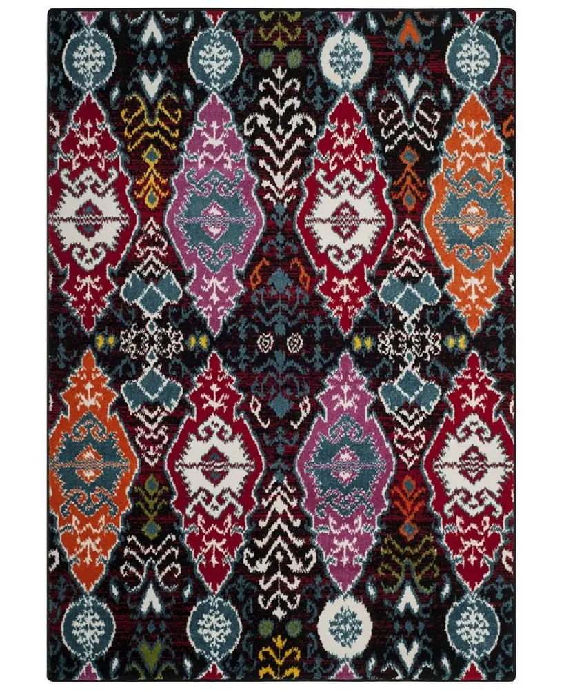 Safavieh Cherokee CHR913 Black and Red 5'1" x 7'6" Area Rug