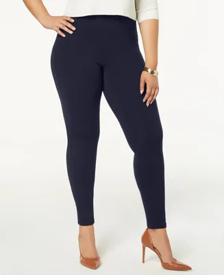 Hue Women's Plus Size Cotton Leggings, Created for Macy's