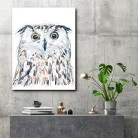 Courtside Market Gg Funky Owl Portrait Ii Gallery-Wrapped Canvas Wall Art - 18" x 24"