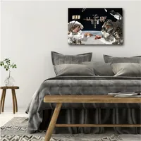 Courtside Market Photo Op Gallery-Wrapped Canvas Wall Art - 18" x 26"