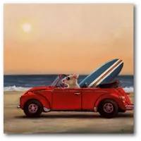 Courtside Market Beach Bound Gallery-Wrapped Canvas Wall Art - 16" x 16"