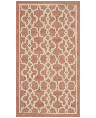 Safavieh Courtyard CY6071 Terracotta and Beige 2' x 3'7" Sisal Weave Outdoor Area Rug