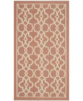 Safavieh Courtyard CY6071 Terracotta and Beige 2' x 3'7" Sisal Weave Outdoor Area Rug