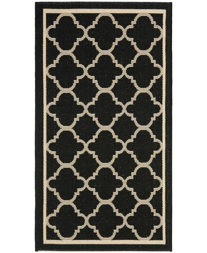 Safavieh Courtyard CY6918 and Beige 2'7" x 5' Outdoor Area Rug