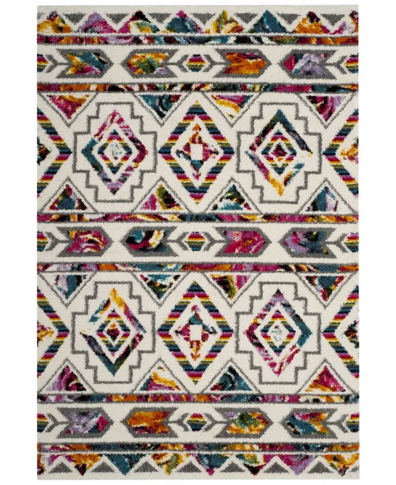 Safavieh Fiesta FSG365 Cream and Multi 4' x 6' Area Rug