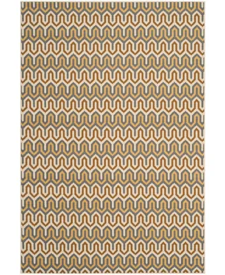 Safavieh Hampton HAM516 Brown and Camel 6'7" x 9'6" Outdoor Area Rug