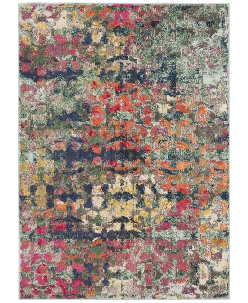 Safavieh Monaco MNC263 Green and Blue 5'1" x 7'7" Area Rug