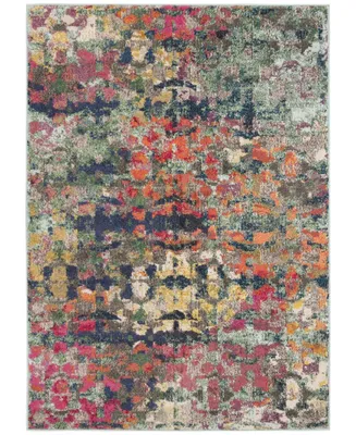 Safavieh Monaco MNC263 Green and Blue 5'1" x 7'7" Area Rug