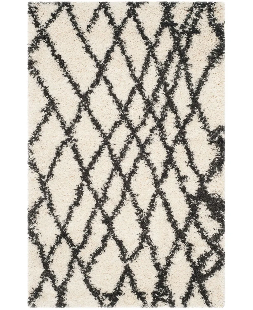 Safavieh Belize SGB484 Ivory and Charcoal 2'3" x 5' Area Rug