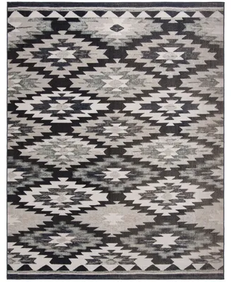 Safavieh Montage MTG216 Gray and Black 9' x 12' Outdoor Area Rug