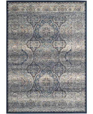 Safavieh Persian Garden Vintage PGV611 Navy and Ivory 5'1" X 7'7" Area Rug