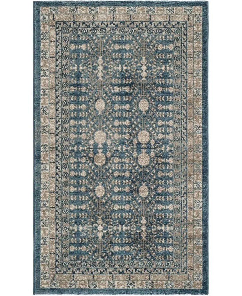 Safavieh Sofia SOF376 Blue and Beige 3' x 5' Area Rug