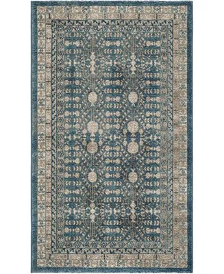 Safavieh Sofia SOF376 Blue and Beige 3' x 5' Area Rug