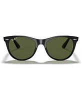 Ray-Ban Unisex Polarized Sunglasses, RB2185 Wayfarer Ii Classic