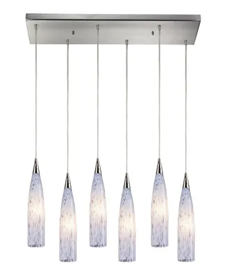 Lungo 6- Light Pendant in Satin Nickel