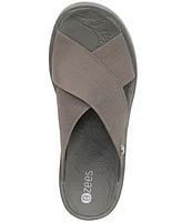 BZees Desire Washable Slide Wedge Sandals