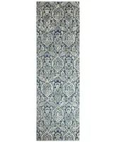 Closeout! Medley 5440A Dark Blue 2'6" x 8' Runner Area Rug