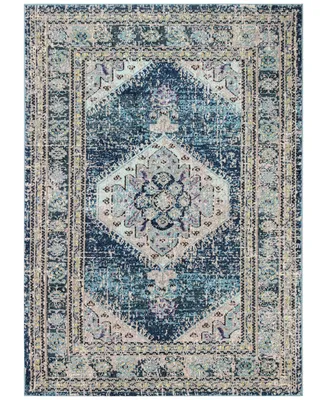 Closeout! Meza Mez-103 Teal 3'6" x 5'6" Area Rug