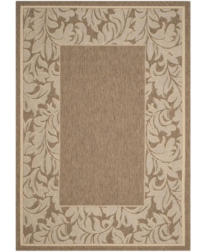Safavieh Courtyard CY2666 Brown and Natural 2' x 3'7" Outdoor Area Rug