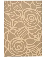 Safavieh Courtyard CY5141 Coffee and Sand 6'7" x 6'7" Square Outdoor Area Rug
