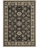 Safavieh Courtyard CY6126 Black and Creme 6'7" x 9'6" Sisal Weave Outdoor Area Rug