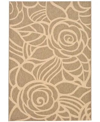 Safavieh Courtyard CY5141 Coffee and Sand 6'7" x 9'6" Outdoor Area Rug