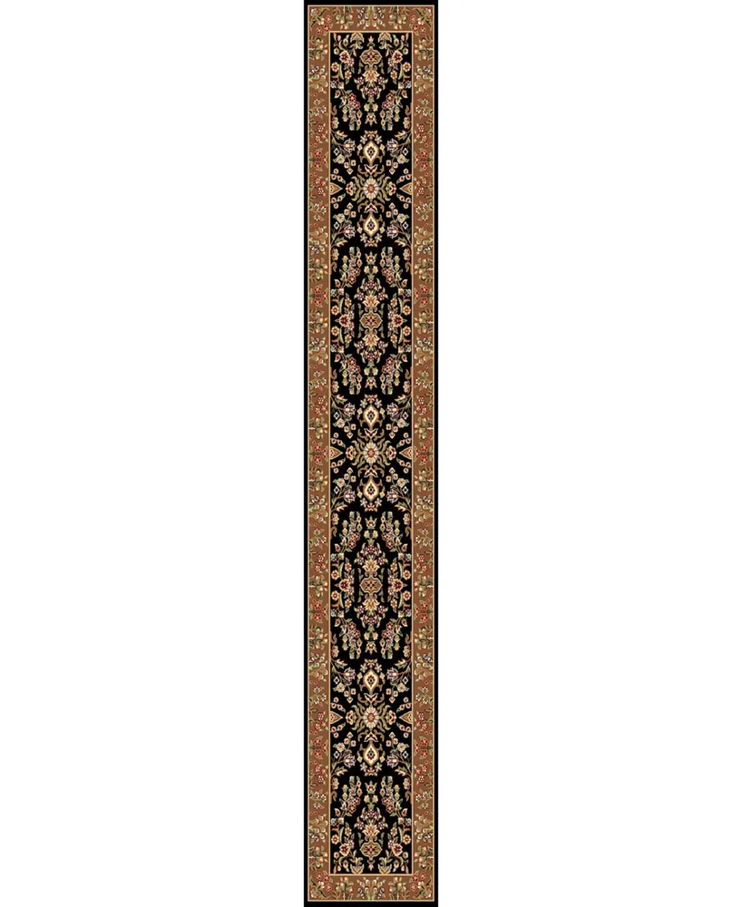 Safavieh Lyndhurst LNH331 Black and Tan 2'3" x 16' Runner Area Rug