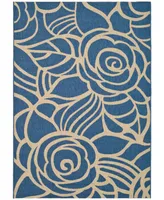 Safavieh Courtyard CY5141 Blue and Beige 2' x 3'7" Outdoor Area Rug