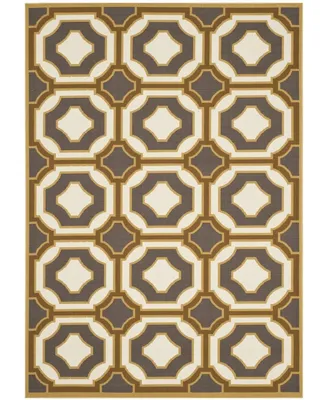 Safavieh Hampton HAM509 Dark Gray and Ivory 8' x 11' Sisal Weave Outdoor Area Rug