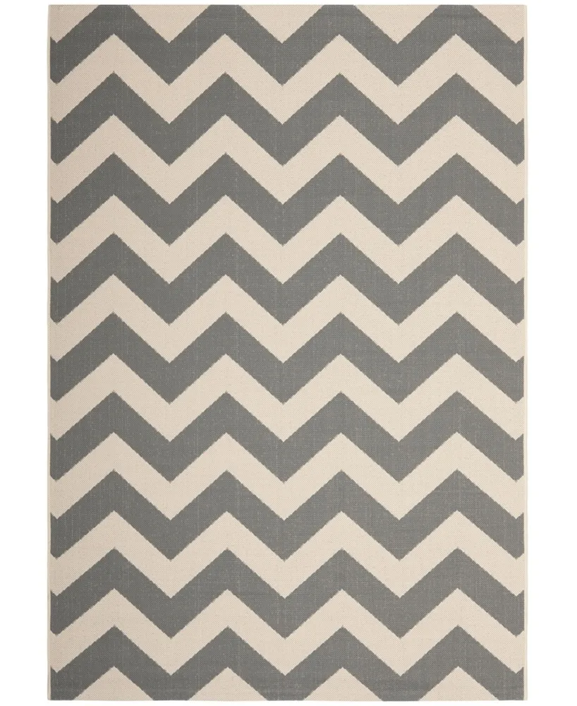 Safavieh Courtyard CY6244 Gray and Beige 4' x 5'7" Outdoor Area Rug