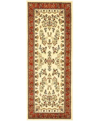 Safavieh Lyndhurst LNH331 Ivory and Rust 2'3" x 14' Runner Area Rug